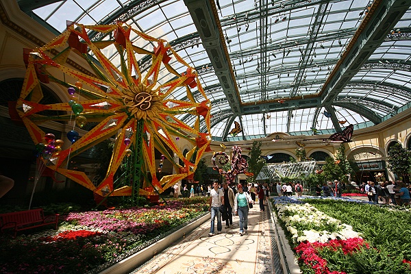 Wintergarten im Bellagio in Fr�hlinksstimmung